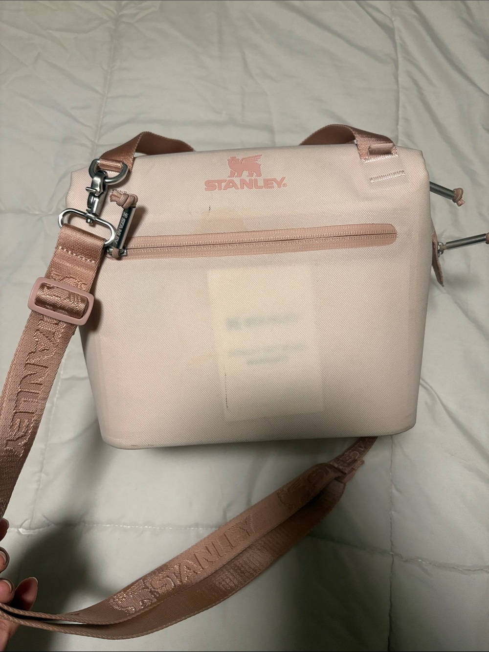 Stanley Blush Pink Crossbody Cooler Bag